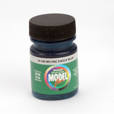 Badger 16-169 Mo Pac Eagle Blue Modelflex Railroad Acrylic Paint - 1 oz. Bottle