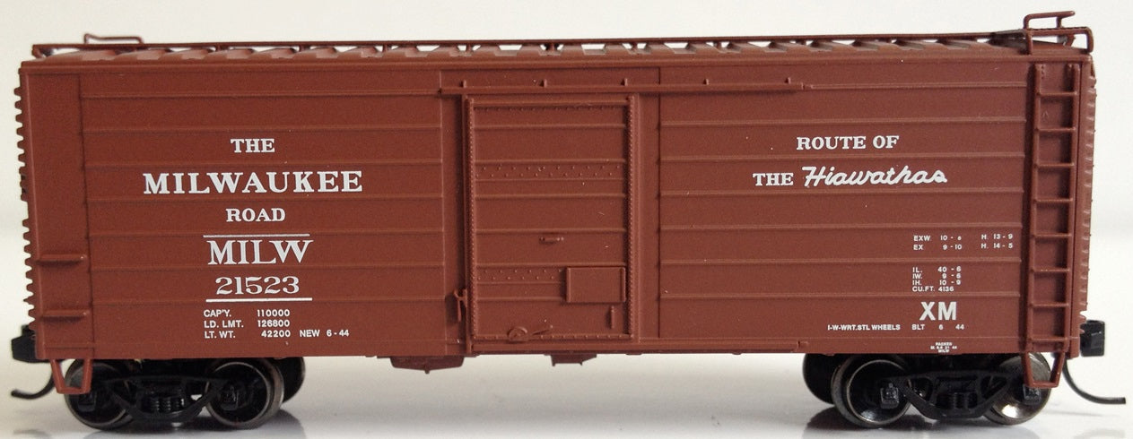 Fox Valley Models 90221 N Milwaukee Road Short-Rib 40' Rib-Side Boxcar #21523