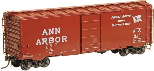 Kadee 4524 HO Ann Arbor 40' PS-1 Boxcar with 6' Door #413