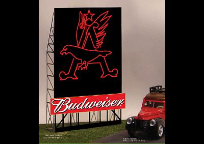 Miller Engineering 442302 HO/N Eagle Animated Neon Roadside Billboard