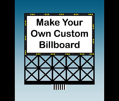 Miller Engineering 882351 HO/O Customizable Animated Neon Billboard