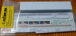 A-Line 50509 HO Stevens Transport 53' Reefer Trailer with Decals