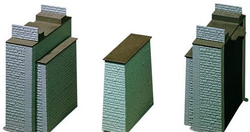 AIM 202 N Cut Stone Abutment Wings Wall 1pr