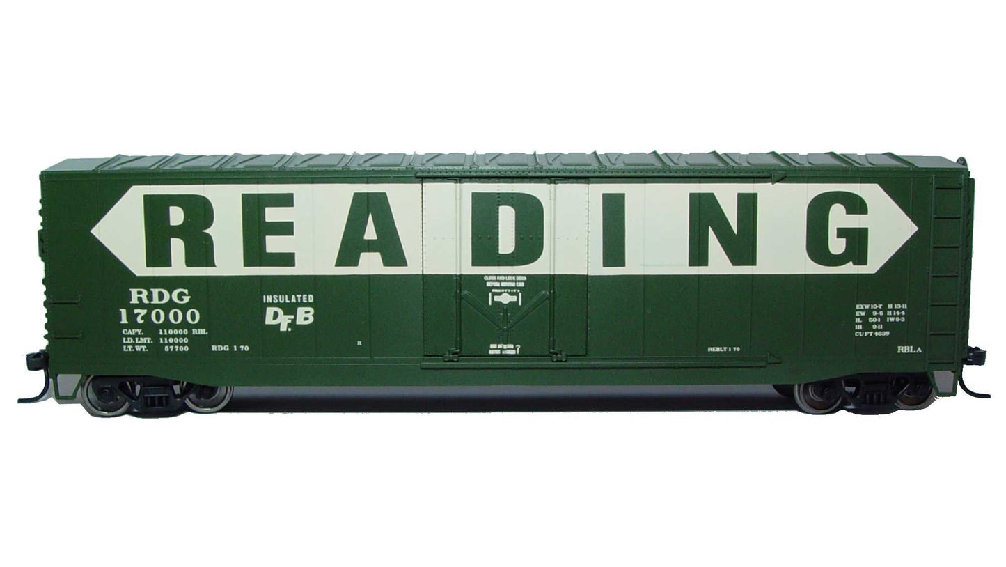 Rivarossi HR6371 HO Reading 50' Plug-Door Boxcar No Roofwalk #17023