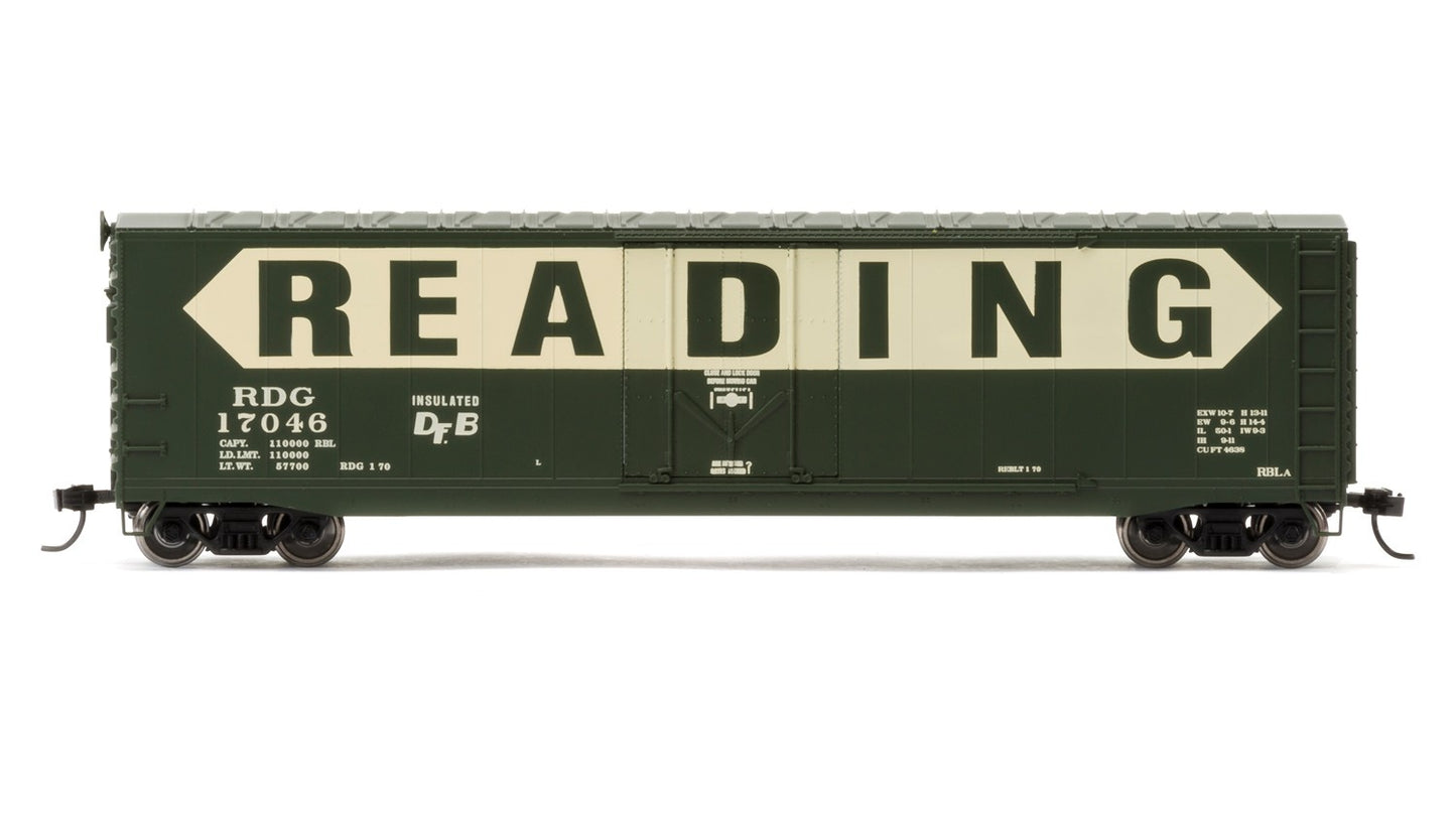 Rivarossi HR6373 HO Reading 50' Plug-Door Boxcar No Roofwalk #17016