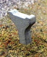 B.T.S. 23028 HO N&W Concrete Rail Posts (Pack of 12)