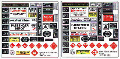 Blair Line 256 O Railroad Station Signs