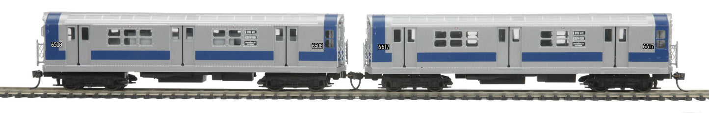 MTH 80-2346-3 HO MTA R-17 Subway Car Add-On Non Powered Set (Set of 2)