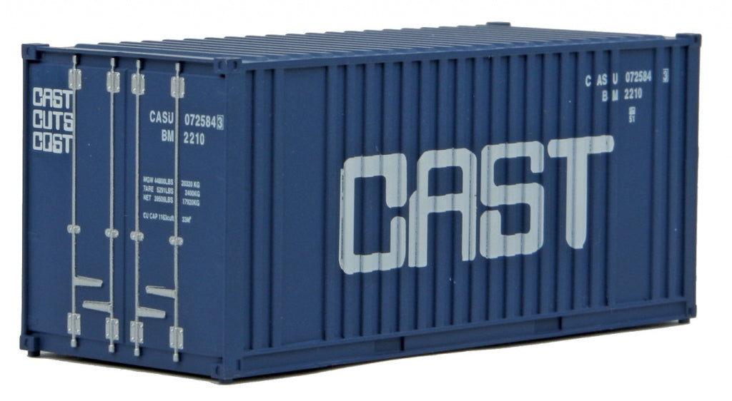 Walthers 949-8009 HO CAST 20' Container with Flat Panel