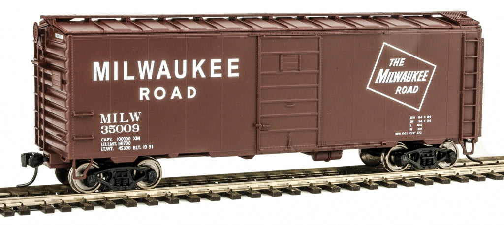 Walthers 910-2380 HO Milwaukee Road 40' PS-1 Boxcar #35009