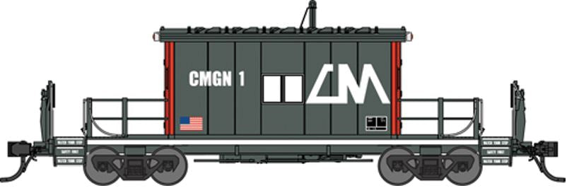 Bluford Shops 24120 N Central Michigan CMGN Steel Transfer Caboose Car #1
