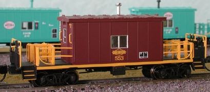 Bluford Shops 34240 HO Ohio Central Steel Transfer Caboose with Short Roof #553