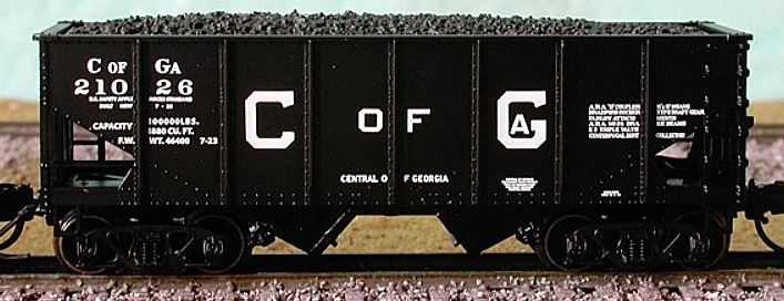 Bluford Shops 60152 N Central of Georgia USRA 30' 6" 2-Bay Hopper (Set of 2)