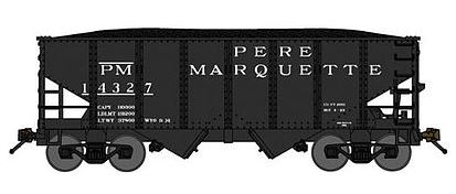 Bluford Shops 60231 N Pere Marquette USRA 30' 6" 2-Bay Hopper with Load #14327