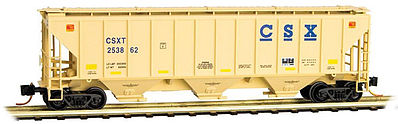 Micro-Trains 09600130 N CSXT PS-2 3-Bay High Side Covered Hopper #253862