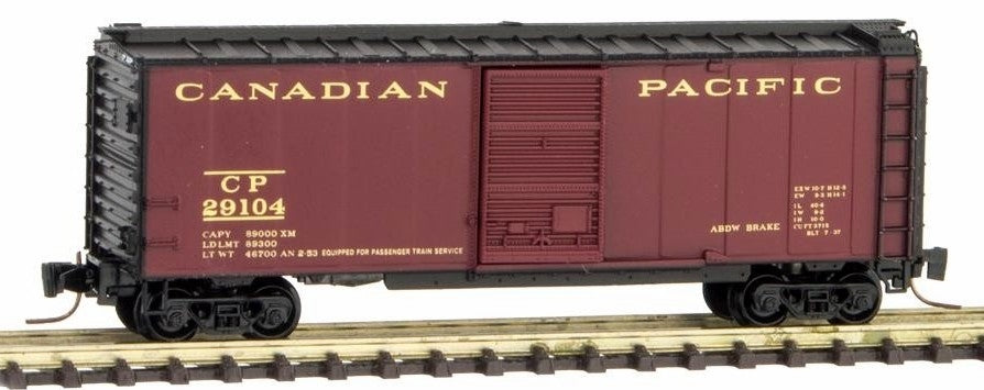 MicroTrains 50000881 Z Canadian Pacific 40' Standard Box Car #29104