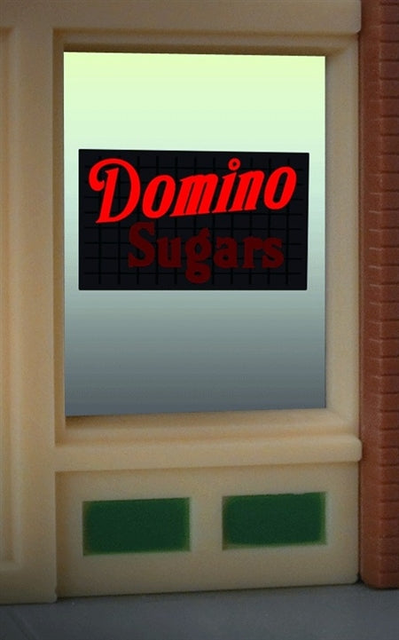 Miller Engineering 9020 HO Domino Sugars Window Sign