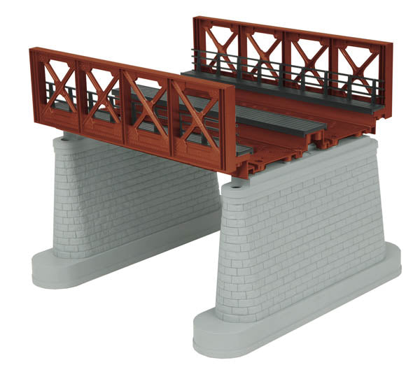 MTH 40-1110 O 2-Track Rust Girder Bridge