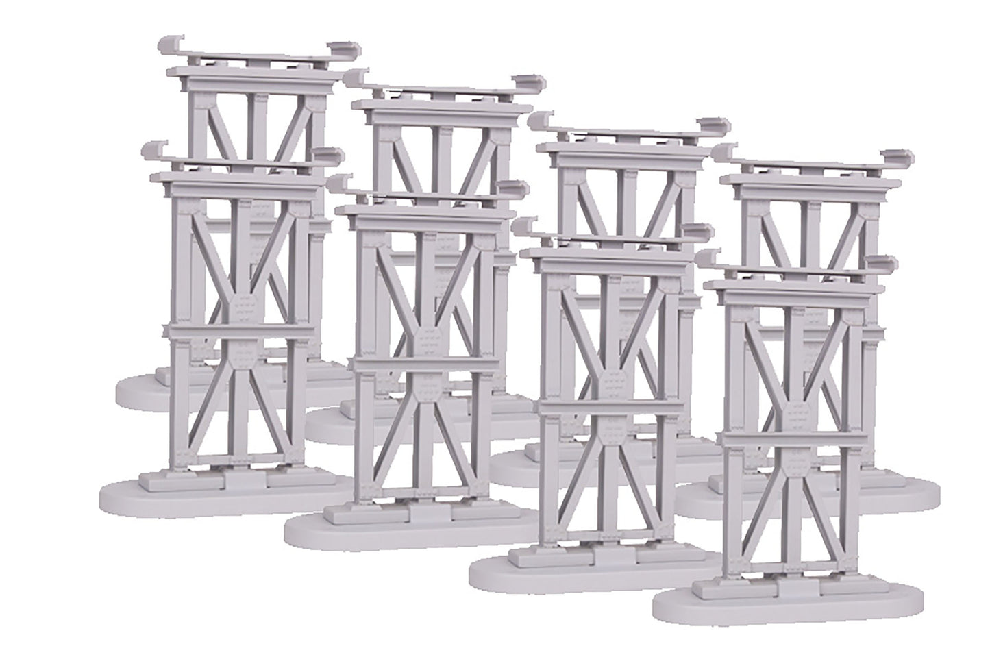 MTH 40-1147 O RealTrax Elevated Subway Trestle Set (Set of 8)