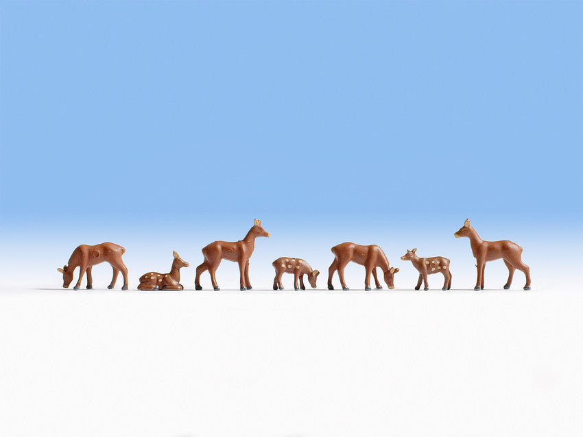 Noch 15740 HO Roe Deers Figures (Set of 7)