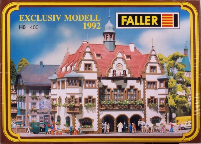 Faller 400 HO Scale Town Hall Building Kit