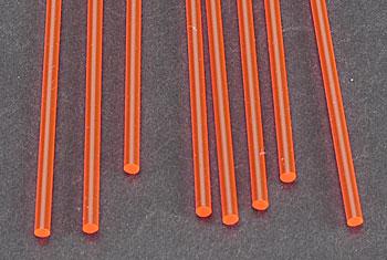 Plastruct 90272 3/32" x 10" Fluorescent Red Acryic Round Rod (Pack of 8)