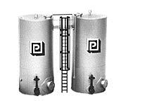Plastruct 1018 HO 1-3/4" x 3-1/2" x 3-1/4" Side by Side Vertical Tank Kit