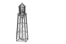 Plastruct 2028 N 2-1/2” x 2-1/2” x 9” Cone Roof Water Tower Kit
