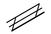 Plastruct 90486 1:16 4-1/2" x 24" x 2-21/32" ABS Stair