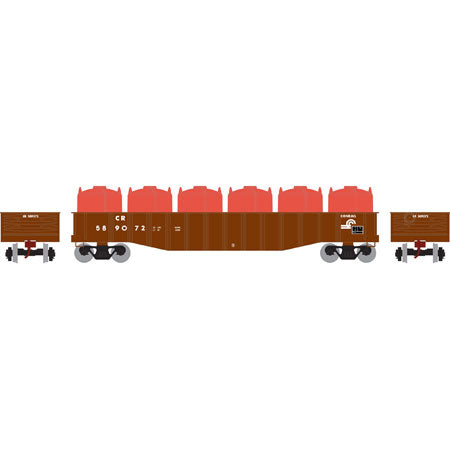 Roundhouse 14808 HO Conrail 50' Gondola w/Canisters Load #589072