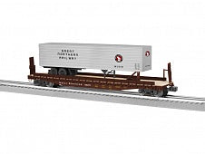 Lionel 6-82842 O Great Northern Flatcar W/ 40' Trailers