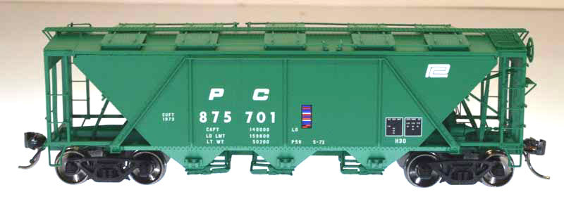 Bowser 41474 HO Penn Central H30 Covered Hopper with Raised Roofwalk #875833