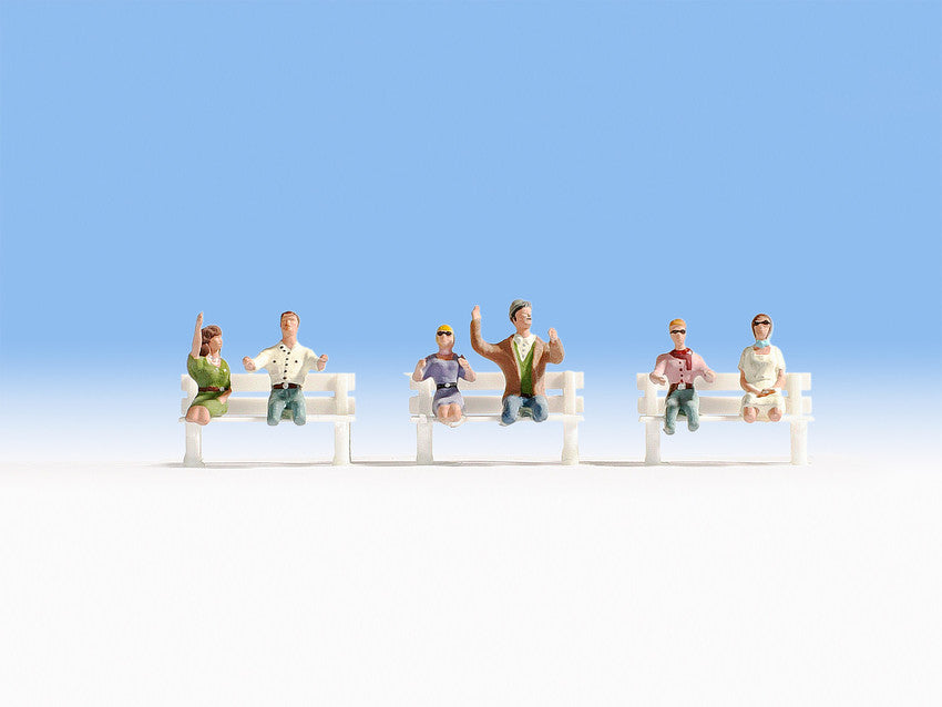 Noch 15911 HO Scale Convertible Drivers Figures (Set of 6)