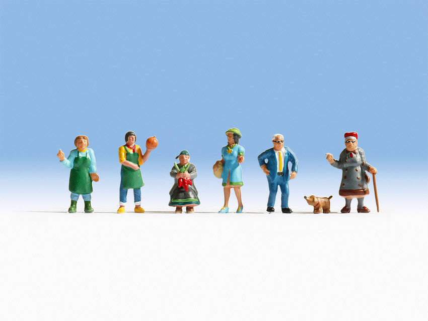 Noch 15470 HO Market People Figures (Set of 7)