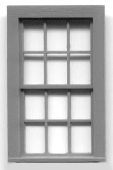 Grandt Line 3762 O-1/4" Scale 30"x56" Double-Hung-6/6 Light Windows (Pack of 4)