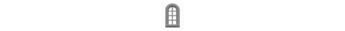 Tichy 8048 HO 14" x 30" Round Top Window (12)