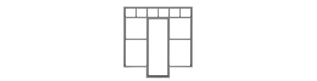 Tichy 8188 HO 115" x 118" Store Front Window (Pack of 3)