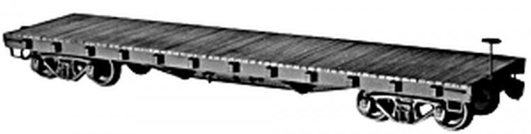 Tichy 69796 HO 40' 50-Ton Flatcar Undecorated