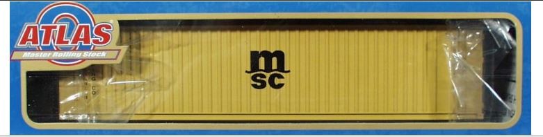 Atlas 4029-1 O Gauge 40' Mediterranean Shipping Co. Container