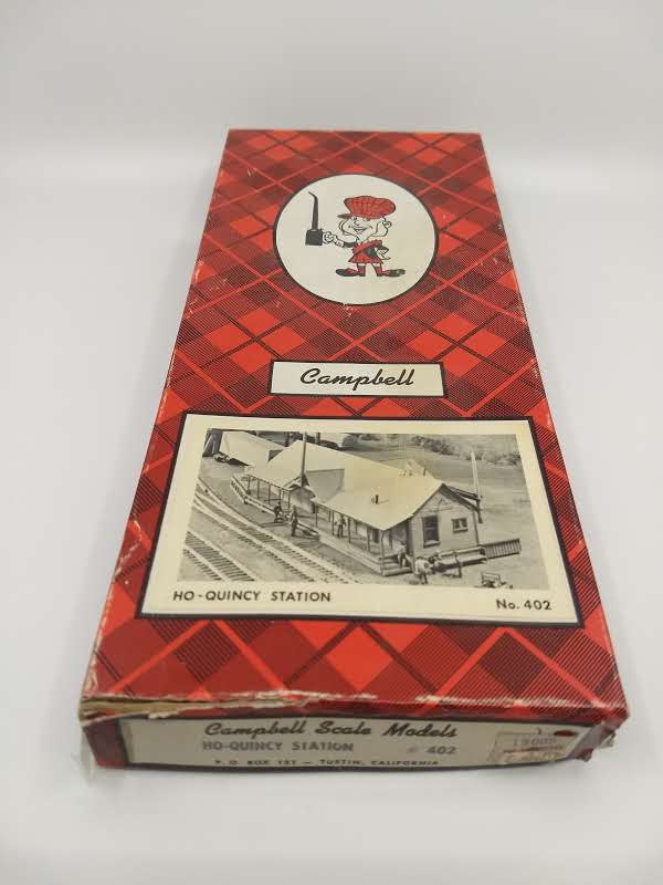Campbell Scale Models 402 HO Scale Quincy Station Building Kit