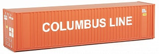 Walthers 949-8214 HO Columbus Line 40' Hi-Cube Corrugated Container w/Flat Roof