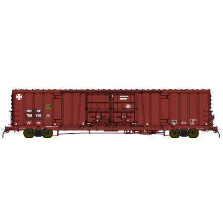 BLMA Models 53055 HO Burlington Northern Santa Fe Bx-166 60' Beer Car #780932