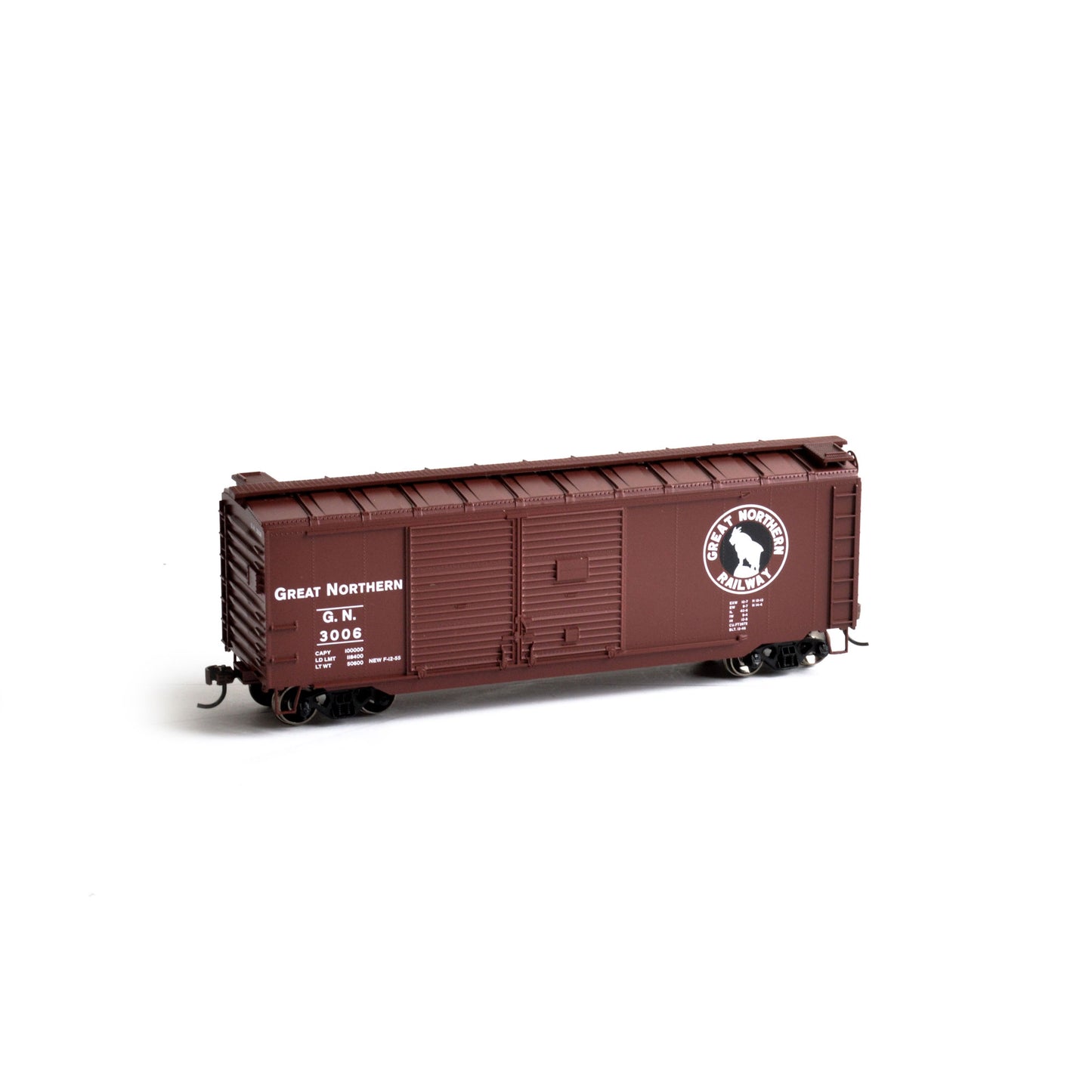 Athearn 14728 HO Great Northern RTR 40' Double Door Box Car #3006 Freight Car