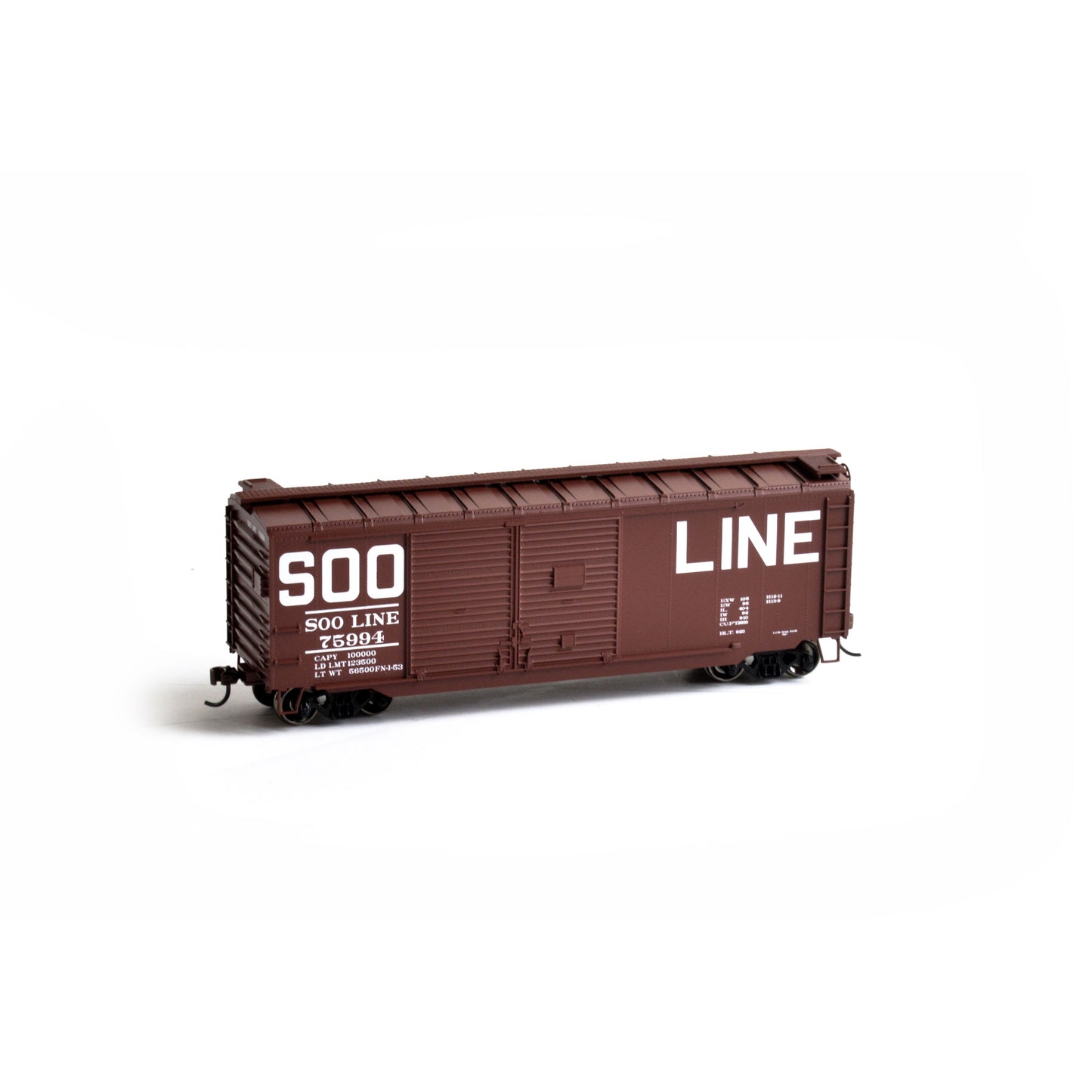 Athearn 14742 HO Soo Line 40' Double Door Box Car RTR #75994 Freight Car