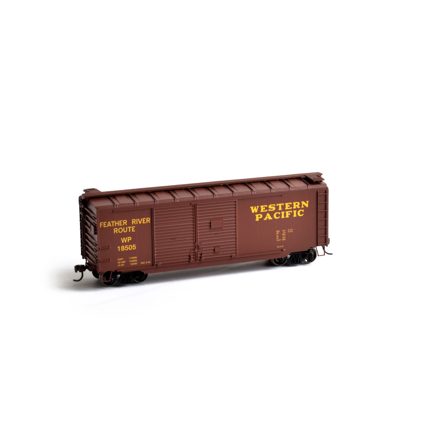 Athearn 14745 HO Western Pacific 40' Double Door Box Car RTR #18505