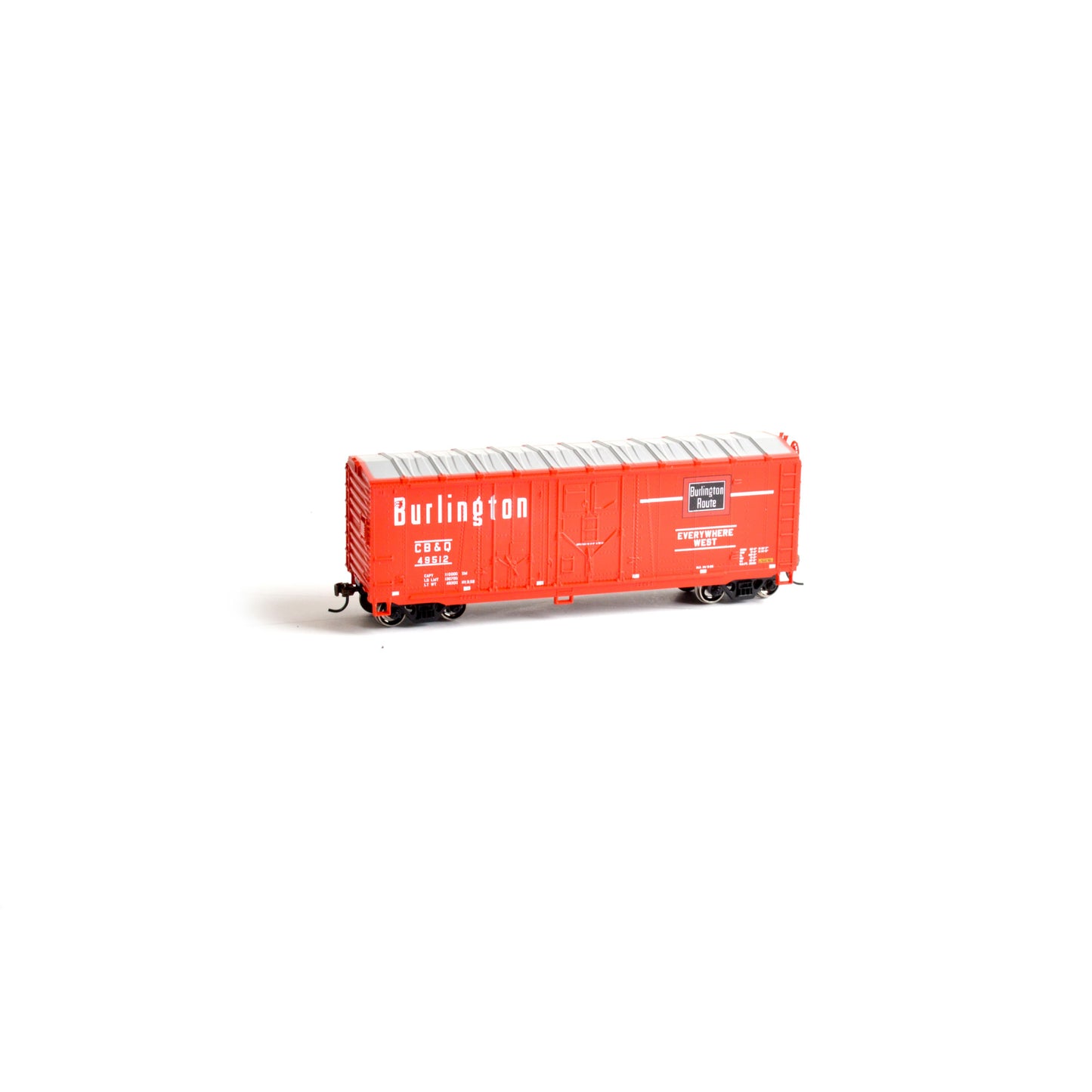 Roundhouse 14496 HO Chicago Burlington & Quincy 40' Grain Box Car #49512