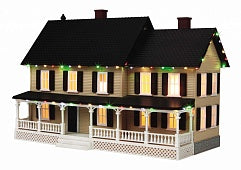 MTH 30-90519 O Country House w/ Operating Christmas Lights