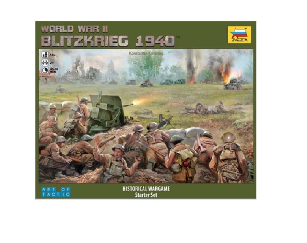 Zvezda 6192 World War II Blitzkrieg 1940 Starter Set Plastic Model Kit