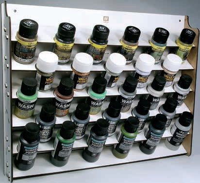 Vallejo Paint 26009 Wall Mounted Module Paint Display (Holds 28 Bottles)