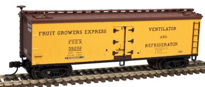 Atlas 50002685 N Fruit Growers Express 40' Wood Reefer Car #35202